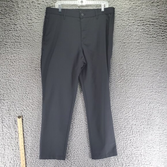 Banana Republic Pants Mens 36x30 Black Flat Front Trousers - Picture 1 of 10